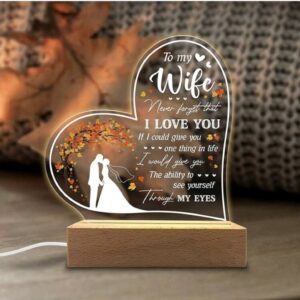 Veilleuses LED avec message gravé