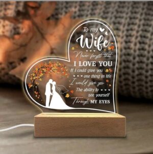 Veilleuses LED avec message gravé