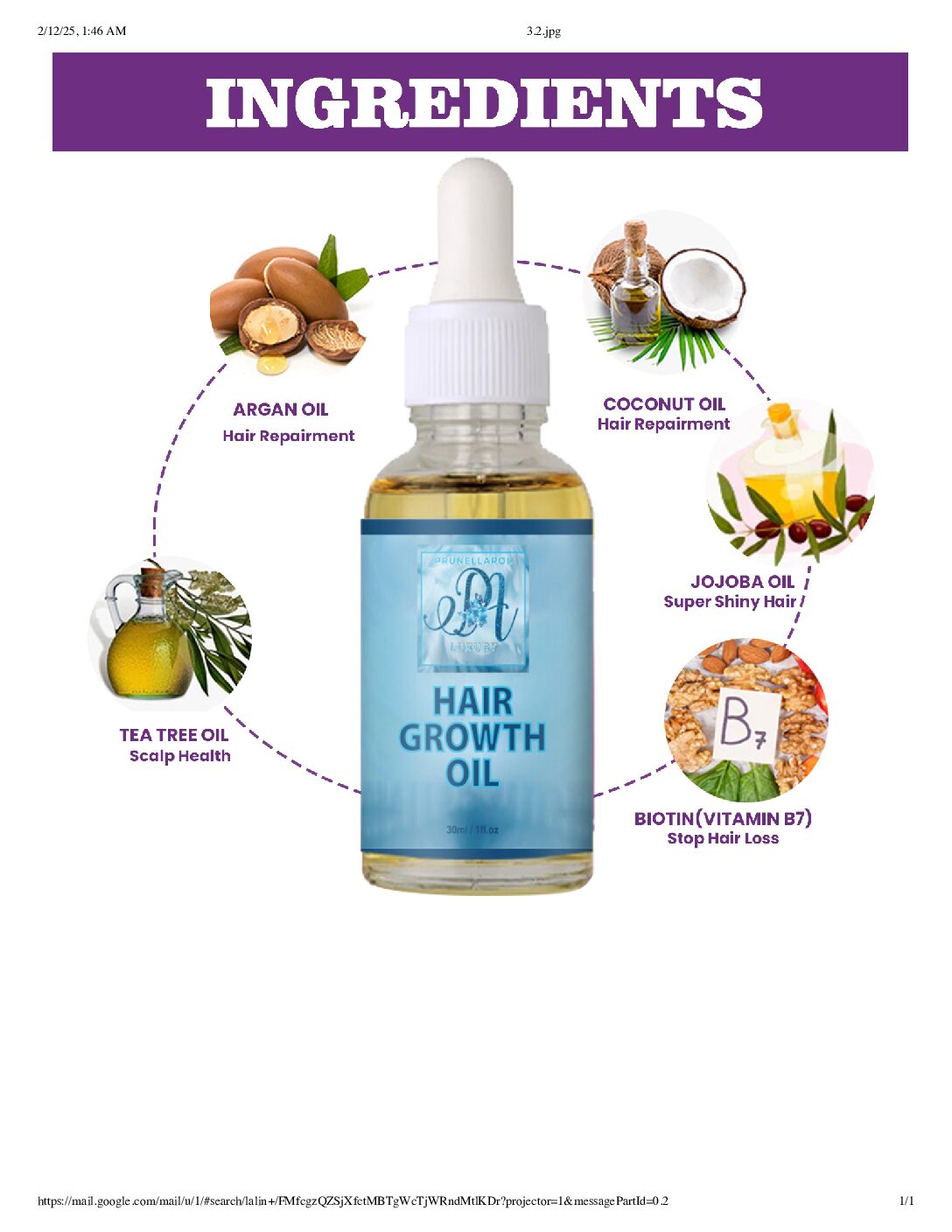 Hair Growth Serum – Strengthen, Nourish & Boost Hair Growth Naturally