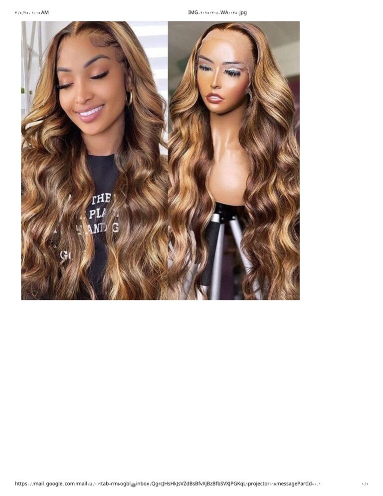 Body Wave Brazilian Virgin Human Hair Wig – 100% Unprocessed, Natural-Looking, Glueless Lace Front
