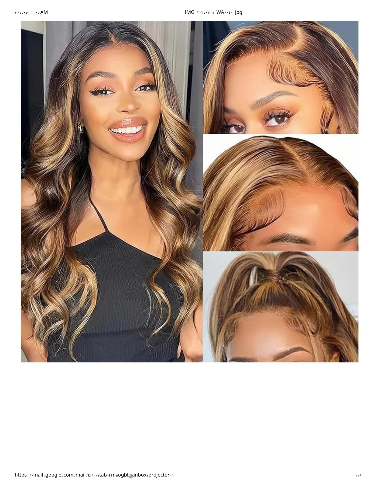 Body Wave Brazilian Virgin Human Hair Wig – 100% Unprocessed, Natural-Looking, Glueless Lace Front - Image 2