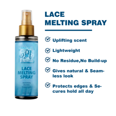 Lace Melting Spray – Strong Hold, Invisible Finish & Sweat-Resistant