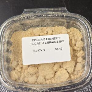 Sucre à l’érable bio 0.077kg