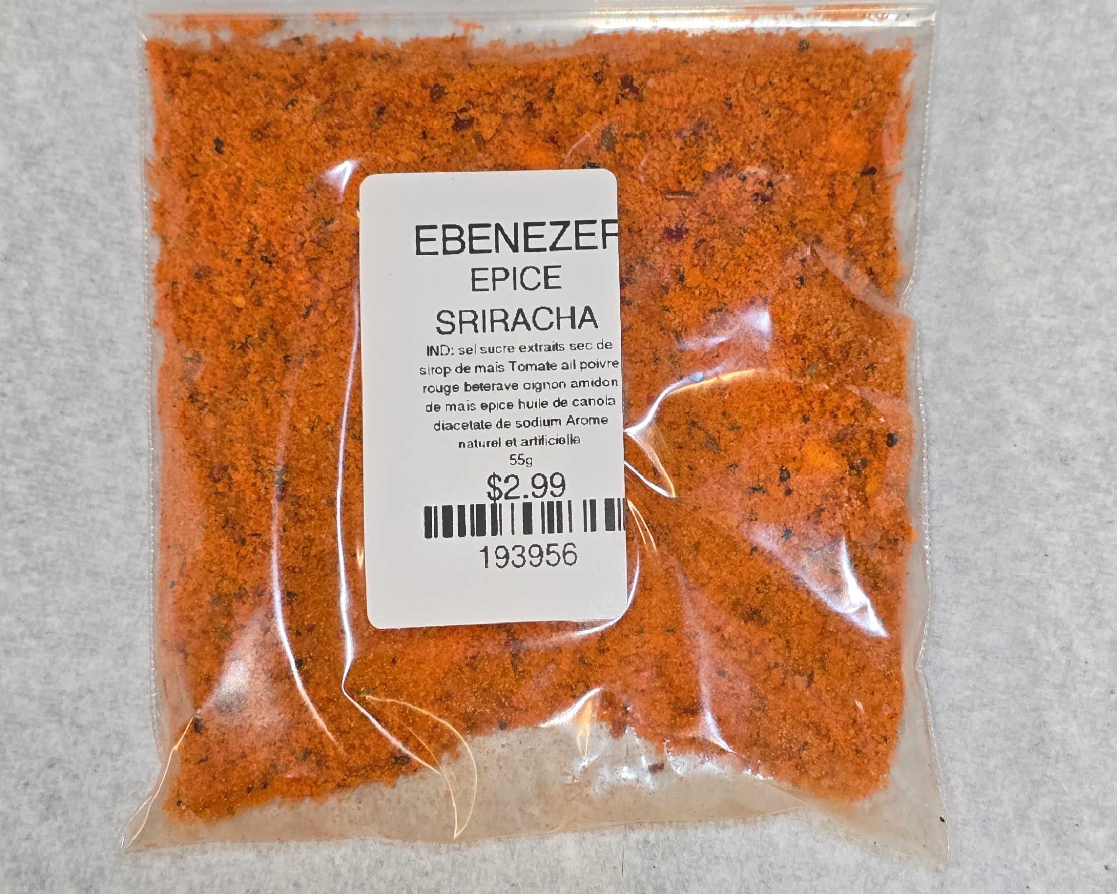 Sriracha Moulu Saveur Épicée