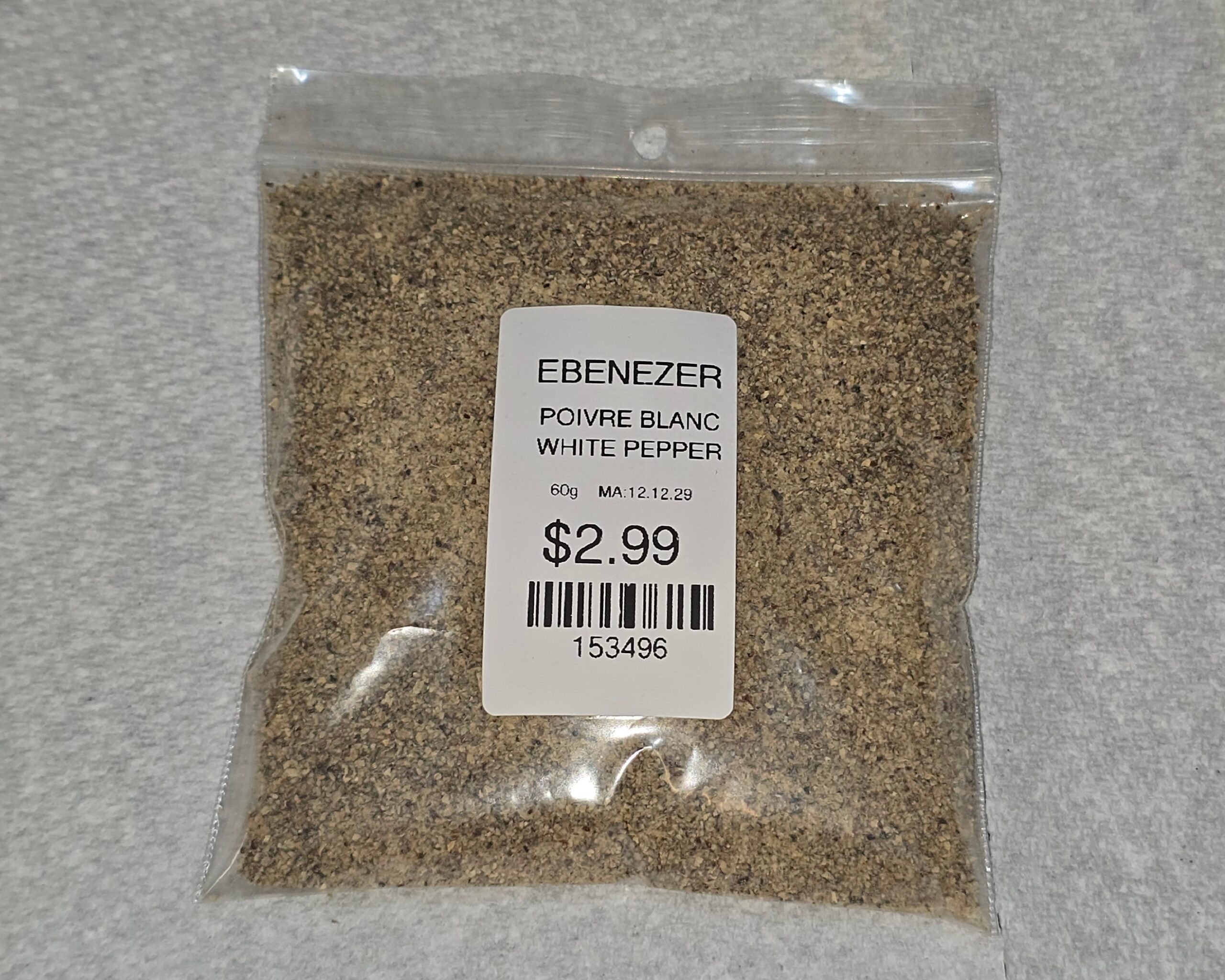 Poivre Blanc Moulu Authentique