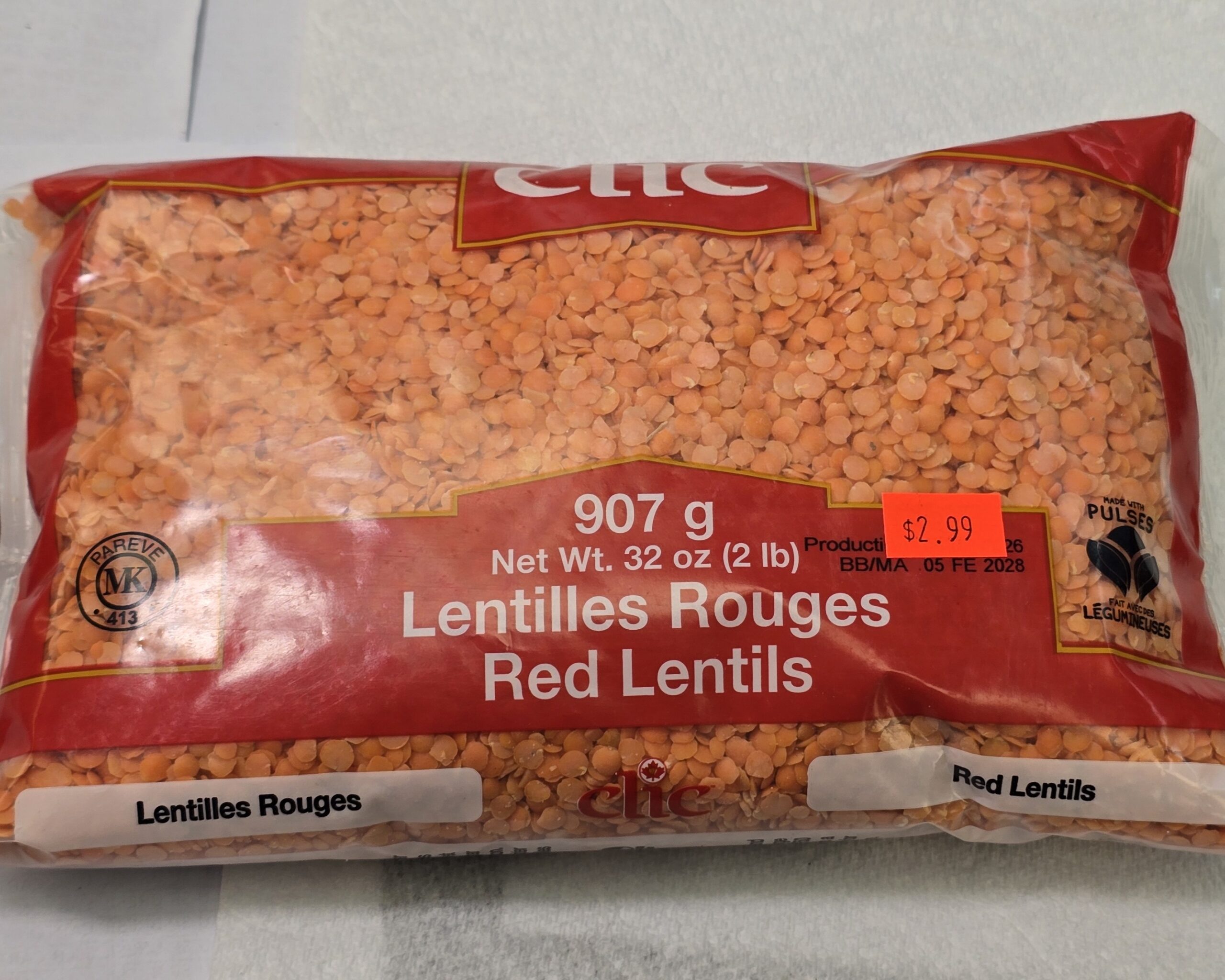 Lentilles Rouges Sèches