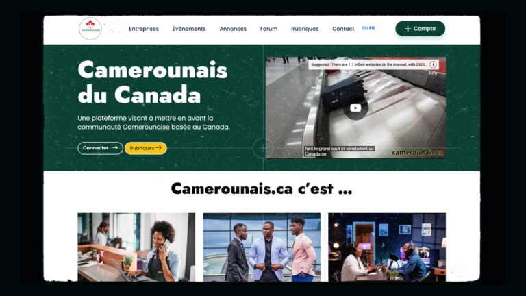 Le concept Camerounais.ca – Histoire et évolution.