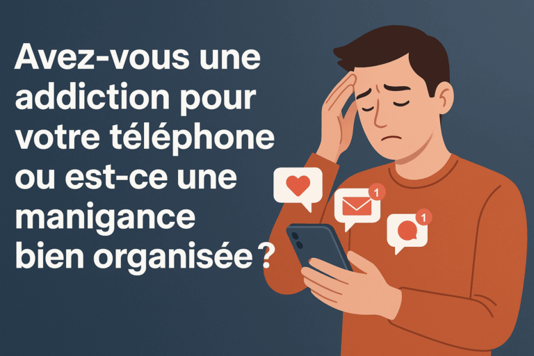 Avez-vous une addiction pour votre téléphone ou est-ce une manigance bien organisée ?