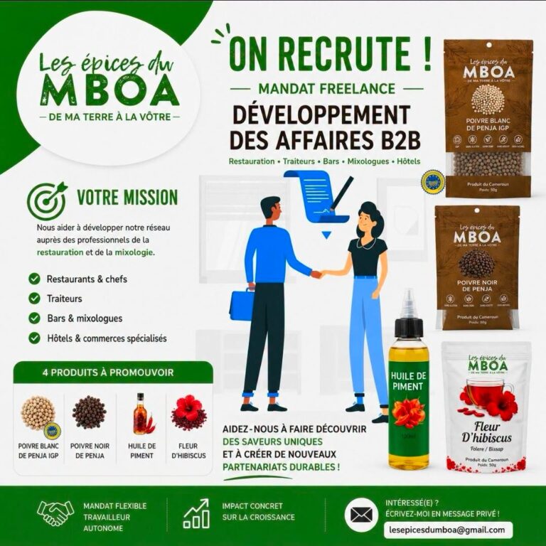 🌶️ MANDAT FREELANCE – DÉVELOPPEMENT DES AFFAIRES B2B | QUÉBEC