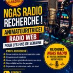 NGAS Radio recrute un(e) animateur(trice) Radio Web pour les fins de semaine