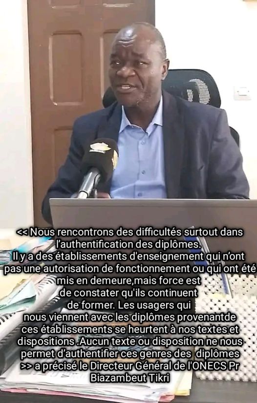 Le DG de l&rsquo;ONECS évoque quelques difficultés rencontrés par son Institution