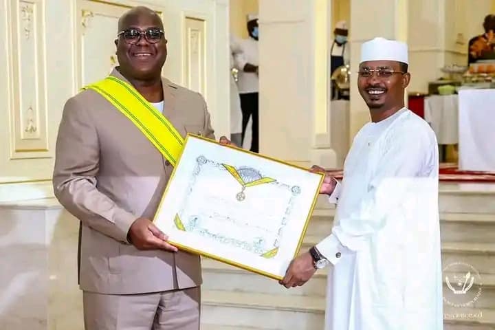 Félix Antoine Tshisekedi Tshilombo élevé à l&rsquo;ordre de la Dignité de Grand Croix au Tchad