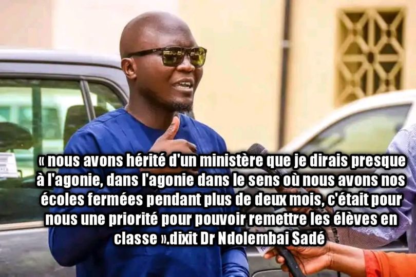 TCHAD :le Ministre de l&rsquo;éducation Sortant déplore le mauvais système éducatif
