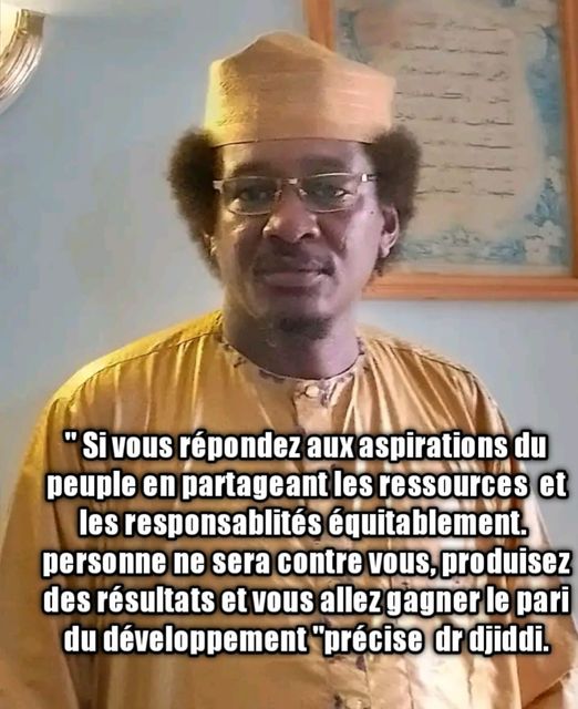 TCHAD :le Médecin Dr Djiddi Ali Sougoudi envoie un message fort au président de la République MIDI