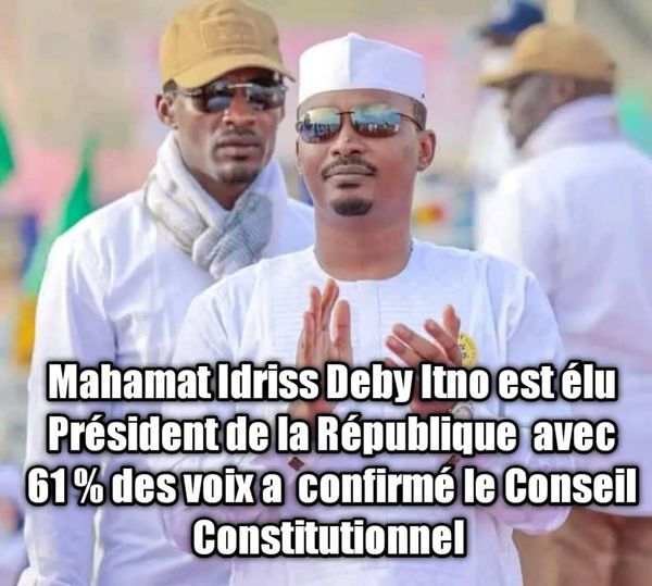 TCHAD :résultats définitifs de l&rsquo;élection présidentielle 2024