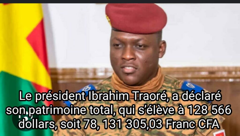 Burkina Faso: le Président Ibrahim Traoré déclare sa fortune