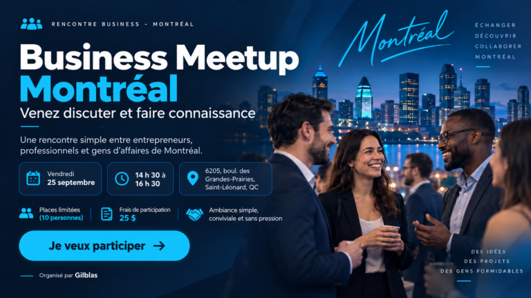 Business Meetup Montréal — Venez discuter et faire connaissance